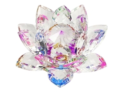 Loto De Cristal Multicolor 100mm Para Decoração Residencial Presente Ideal Aniversário Festivais