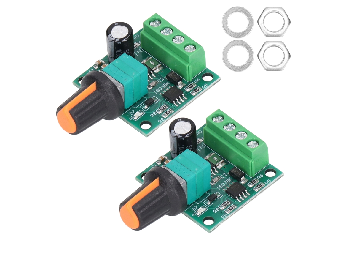 Yuru 2 Sets Controlador de Velocidade de Motor Pwm Regulador Dc 1.8v 12v para Ventilador Bomba