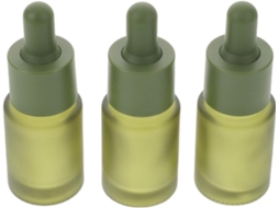 Nuobesty Com 3 Frascos Conta-gotas De Vidro Verde Fosco, Frascos Pipeta De Vidro De 15ml