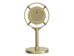 Microfone de plástico retrô, acessório de microfone vintage e clássico, modelo de microfone estilo retrô