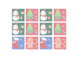 12pcs Notas De Mensagem Allinless
