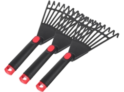 Topbathy Ancinho de Mão Besportble 3 Peças para Jardim, Conjunto Ferramentas Jardinagem Soltar a Terra e