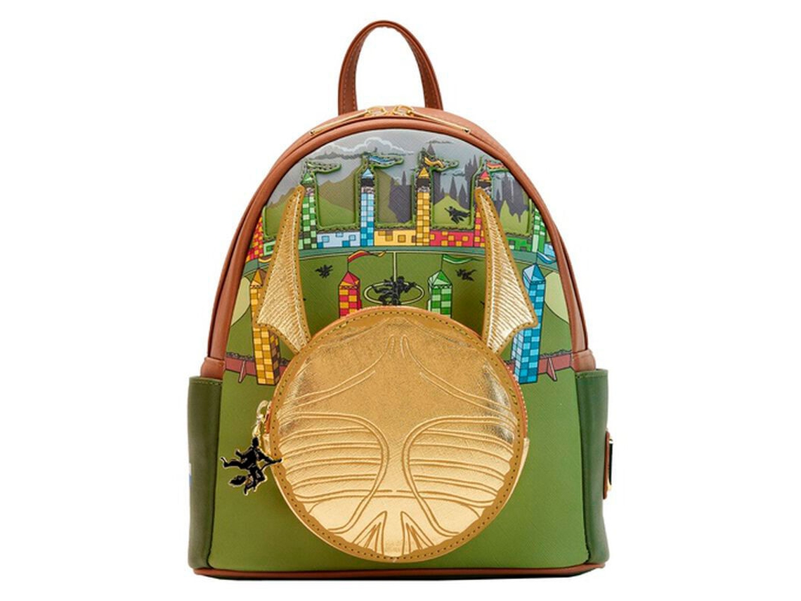 Mochila Loungefly Harry Potter Snitch Dourada 26cm B.ACTIVE