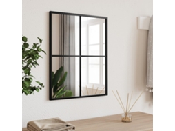 Vidaxl Espelho De Parede Retangular 40x50 Cm Ferro Preto