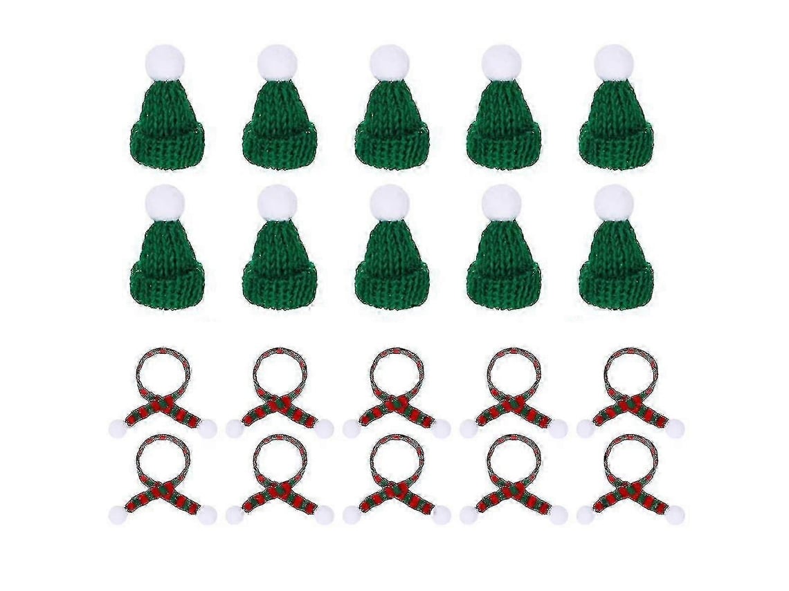 Chapéus E Cachecóis De Natal Para Garrafas De Vinho