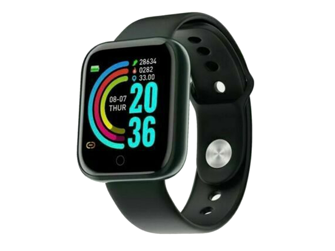 Pulseira Inteligente Y68 com monitoramento de frequência cardíaca, à prova d'água e esportes