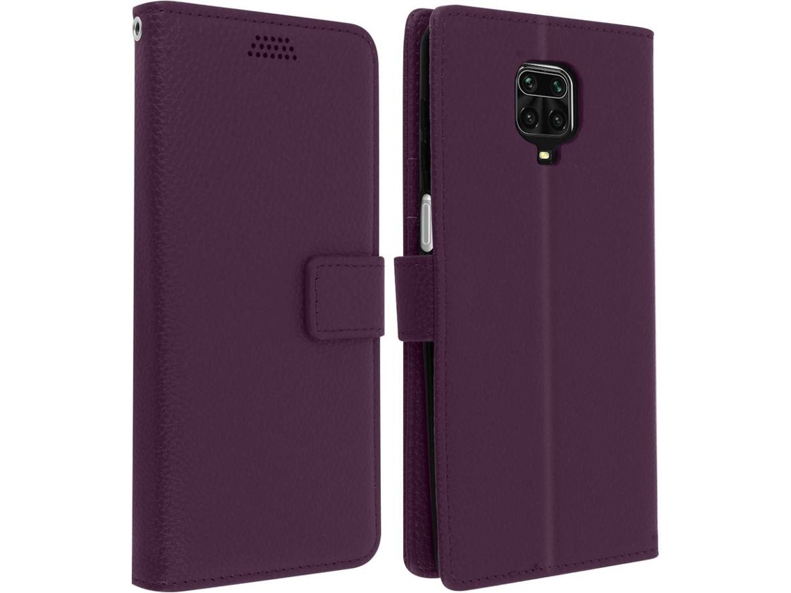 Capa Xiaomi Redmi Note 9 AVIZAR FOLIO-LENNY-PP-NT9S Roxo