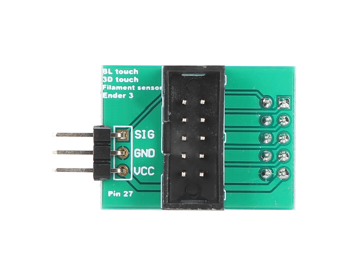 Placa Adaptadora (para Creality Ender-3 Com Canal De Alimentação Elétrica Largo, Sensor De Filamento Verde)