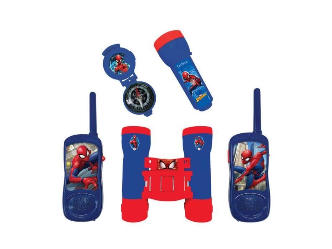 Kit de Aventureiro Walkie talkie com Alcance de 120m, Binóculos, Lanterna e Bússola AQUAFORGE