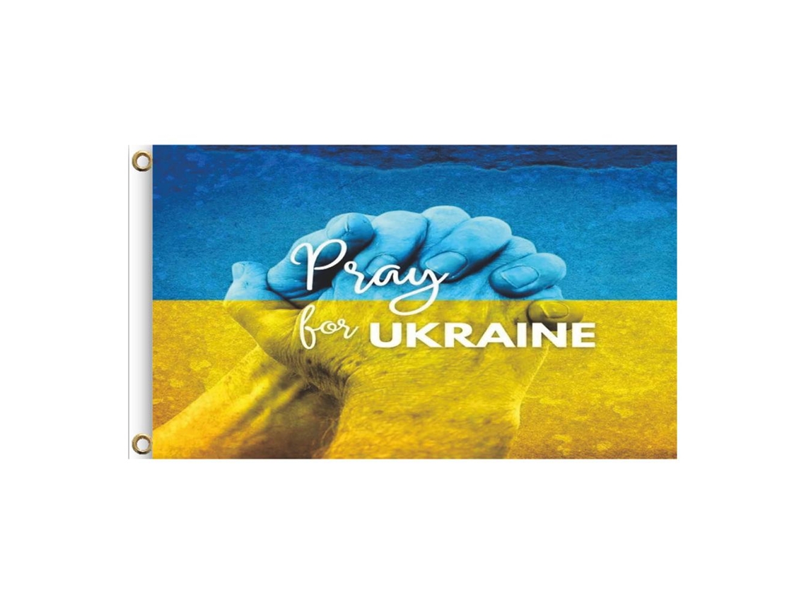 Bandeira da Ucrânia 90 X 150 Cm em Polyester LAXISCREED
