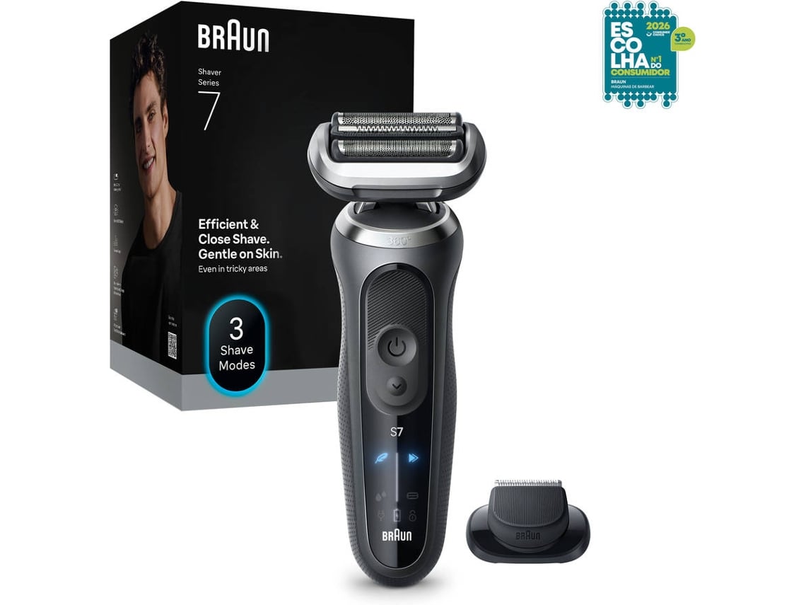 Máquina de Barbear BRAUN Series 7 72-G1200S (Autonomia 60 min