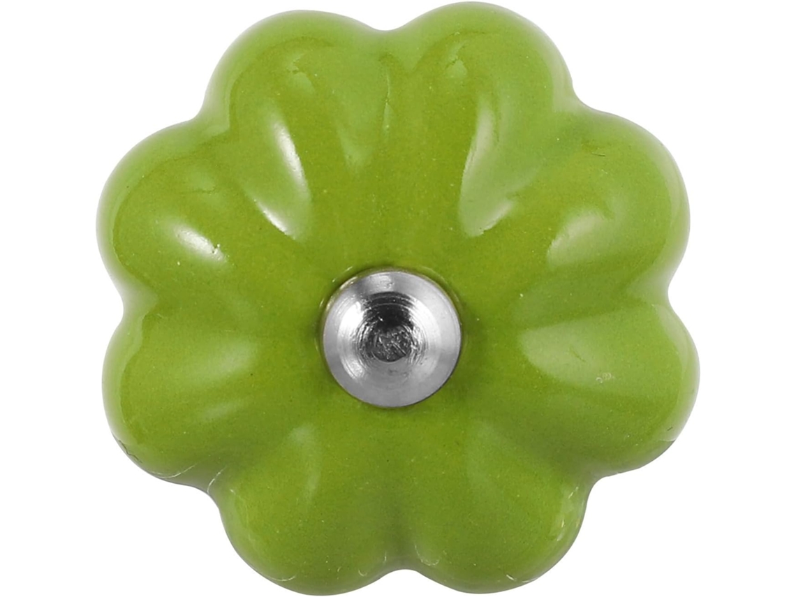 Puxador De Cerâmica Em Formato Abóbora Da Tehaux Para Armários Cozinha, Com Furo De 35mm, Ideal Para Gavetas E Guarda