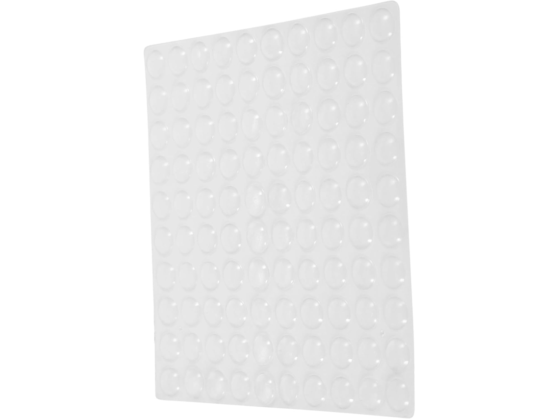 Nuobesty 100 Unidades De Almofadas Borracha Silicone Autoadesivas Para Batentes Portas E Choques Armários