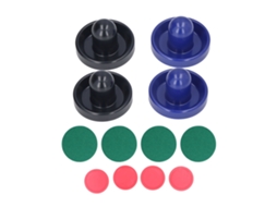 Mali 12pcs Acessórios de Air Hockey Mesa: 4 Pushers 96mm, 4 Discos 64mm e Preenchimentos Verdes