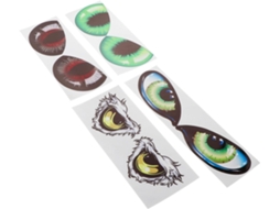 Conjunto De 4 Pares De Adesivos Com Efeito Estereoscópico 3d, Removíveis E Decorativos.