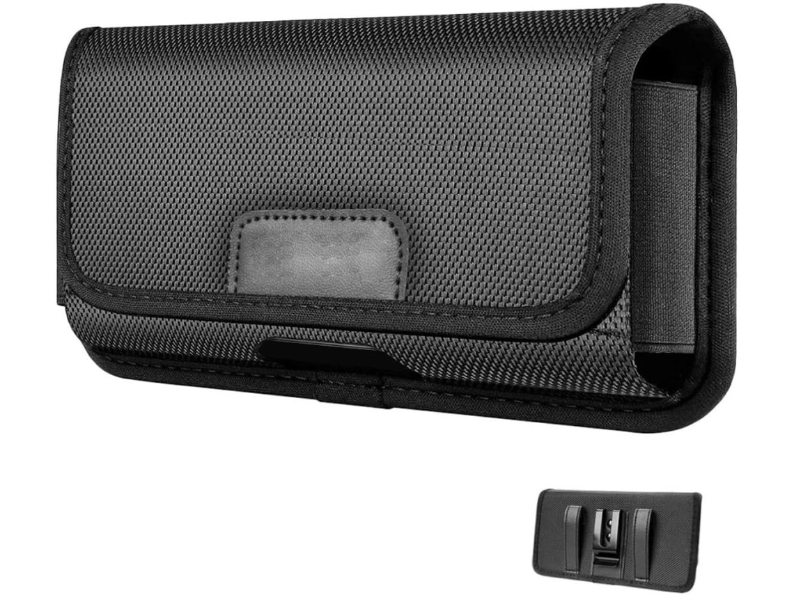 Bolsa De 15 Cm (6 Polegadas), Cinto De 20 Cm (8 Polegadas) Para Celular, Nylon Preto