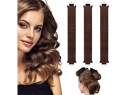 Curl Artifact Foam Curler Curling Roller Pacote com 3 Nicecee (marrom, grande)