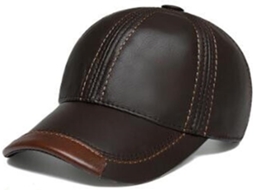 Boné de Couro SFUSHOS, masculino, quente, inverno, natural