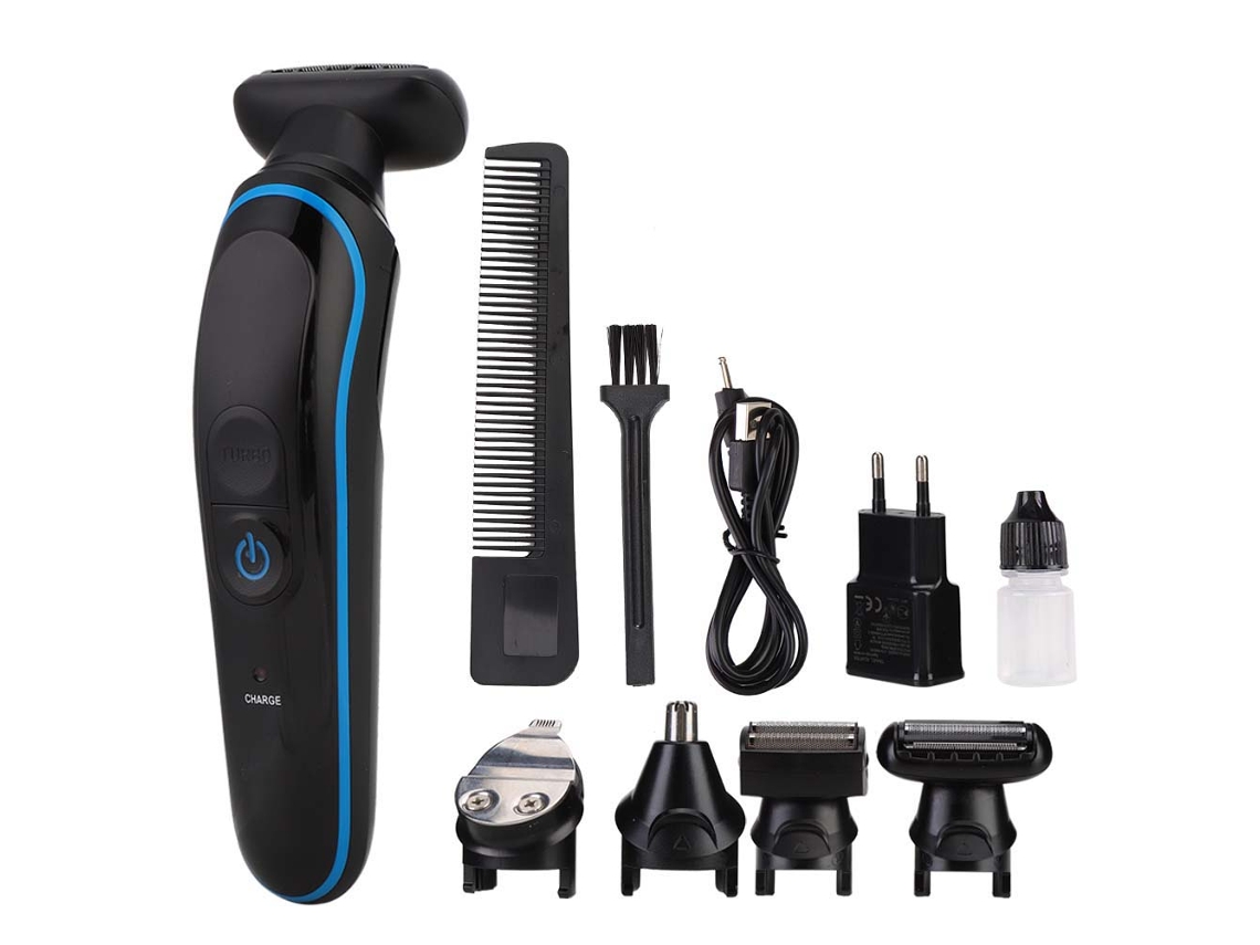 Cortador De Cabelo Elétrico Multifuncional Com Aparador De Barba E Recarregável