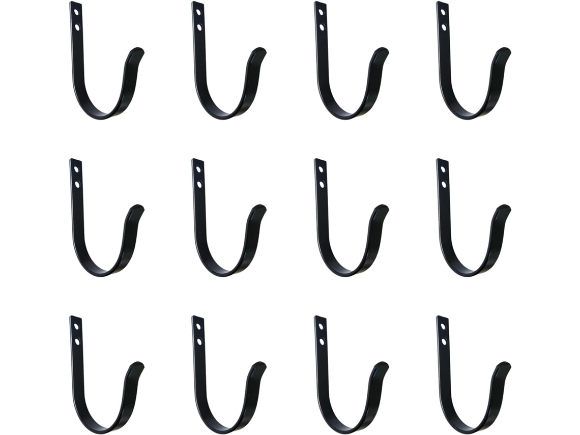 Conjunto De 12 Ganchos Parede Metal Para Casacos E Toalhas, Com Parafuso, Da Enduring Hardware