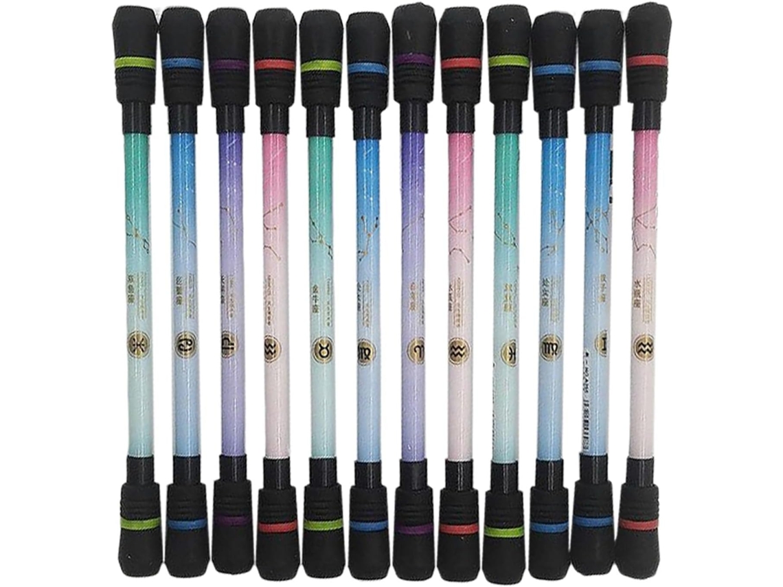 Conjunto De 12 Rodas Giratórias Antiestresse Antiderrapantes