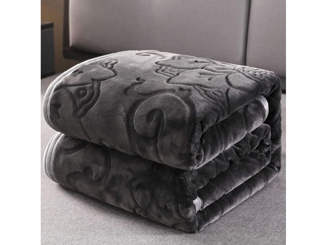 Manta de Veludo Macia e Quente Aconchegante para Sofá Cama Decoração Casa Roupa Floral Outono Inverno, Macio,