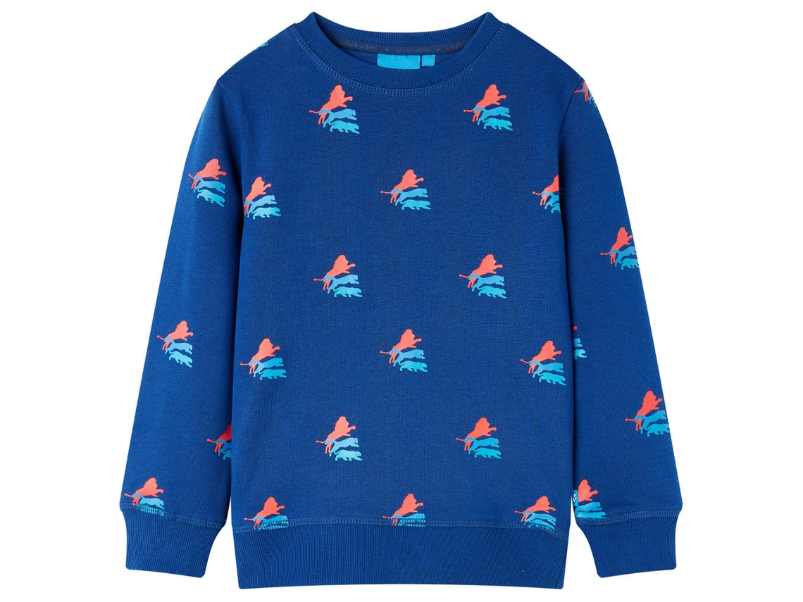 Sweatshirt Para Criança Azul-escuro 128