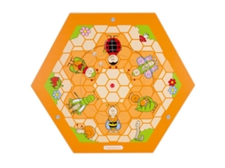 Jogo De Parede Beleduc Colmeia De Abelhas E Insetos No Prado Brinquedo Educativo De Madeira
