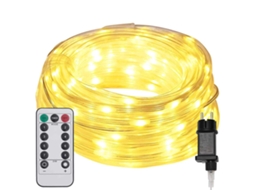 Conjunto 1 Iluminação De Férias Vidaxl Branco Quente Pvc (5 M)