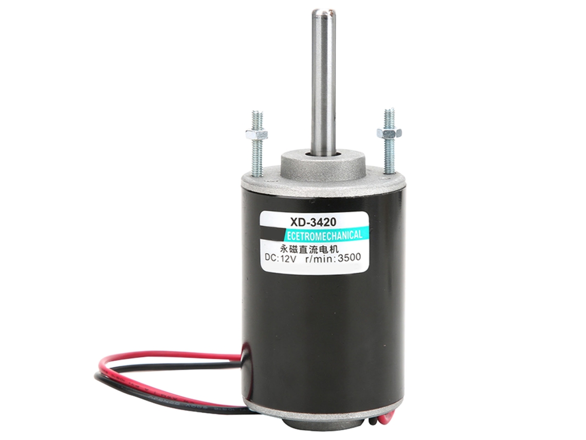 YURU motor dc de 30w com ímã permanente alta velocidade 3500rpm 12v cw/ccw