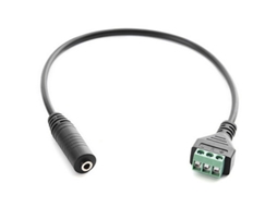Conector De Bloco Terminais Estéreo Macho 3,5 Mm Com 3 Pinos Para Av Terminal Parafuso