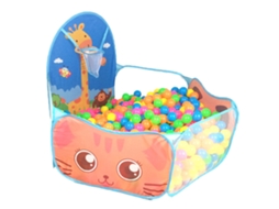 Primerox barraca de Brinquedo Infantil Interior e Exterior Plegável com Bola Oceânica Azul