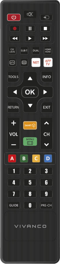 Comando TV VIVANCO Universal 4In1Vv4In1