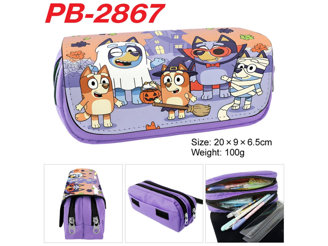 Estojo De Dupla Camada Com Grande Capacidade E Motivos De Desenhos Animados – Estojo Para Material Escolar Infantil Pb-2867