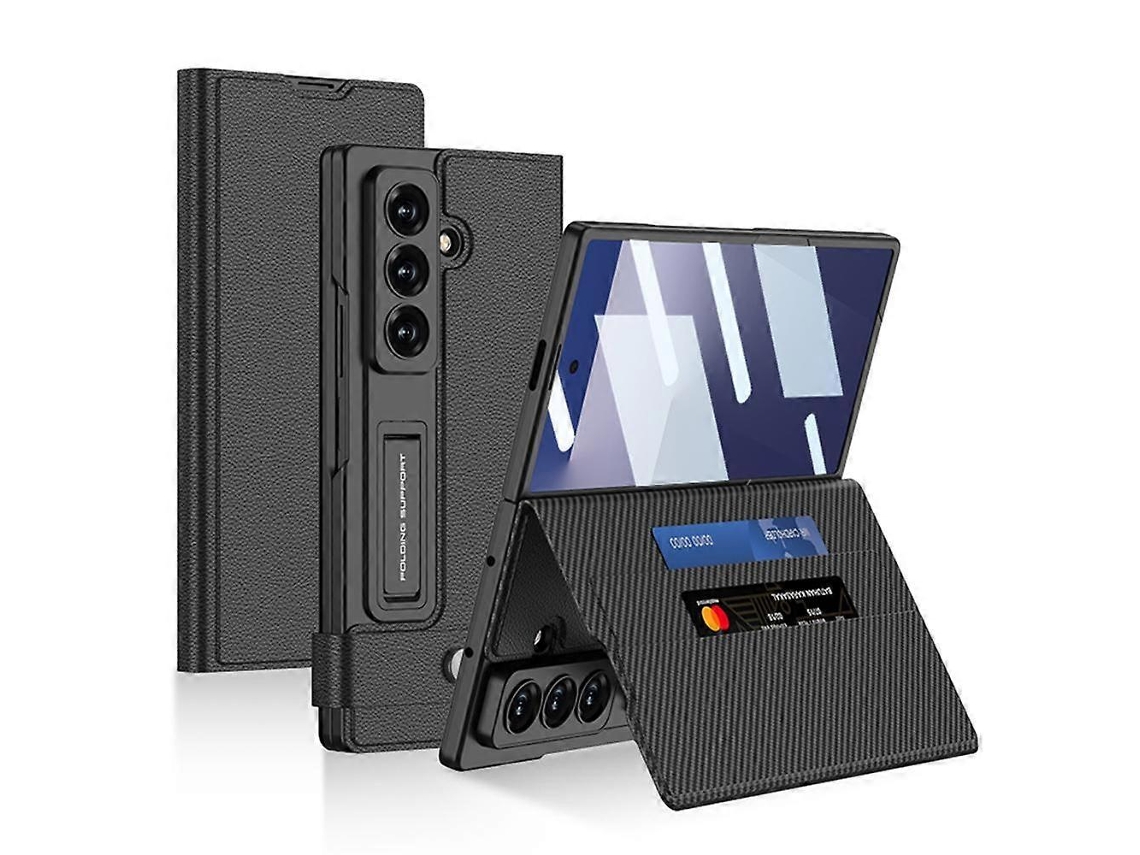 Capa De Couro Tipo Carteira Com Flip Integrado Gkk Para Samsung Galaxy Z Fold7 5g