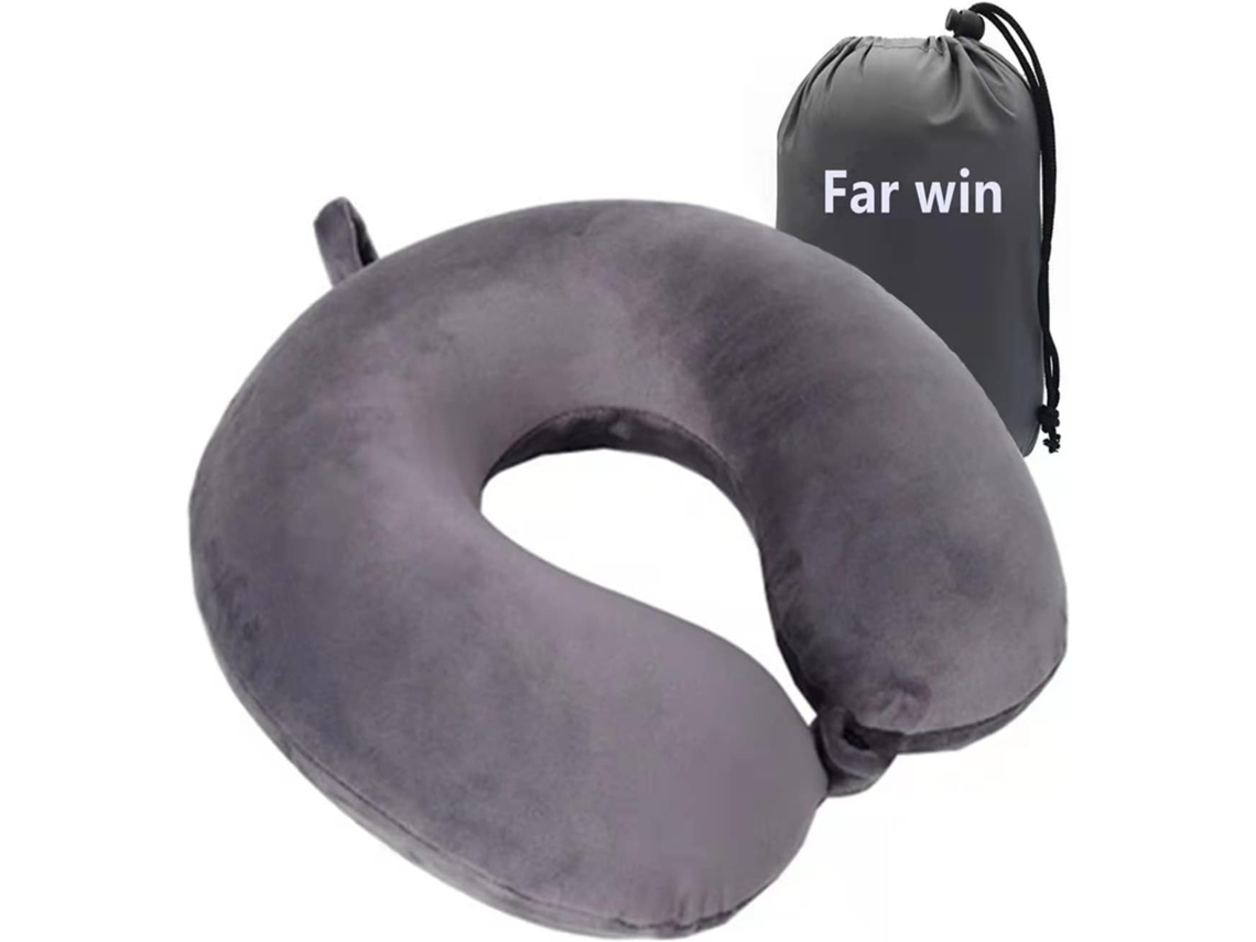 Travesseiro De Viagem, 100 Espuma Viscoelástica Pura, Em Formato U, Superleve E Portátil, Perfeito Para Aviões, Escritório Dormir Aquaforge