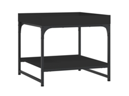 Mesa de Centro Derivados de Madeira Preto MAISON EXCLUSIVE 49,5x49,5x45 cm
