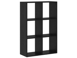 Armário para livros Carvalho Preto 69,5x29x103,5 cm MAISON EXCLUSIVE