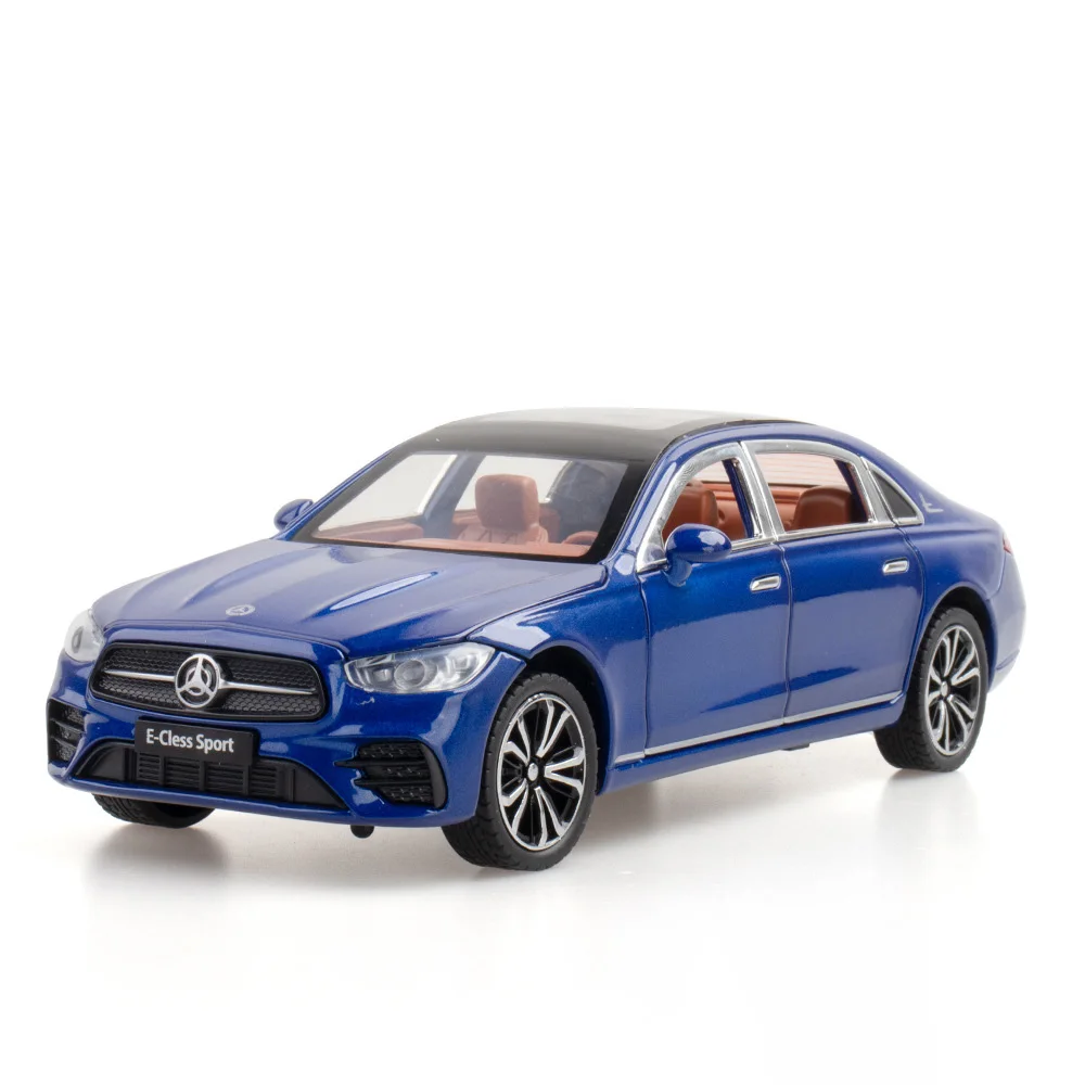 (e300l Azul) 1:24 - Modelo De Carro Esportivo - Carro De Simulação - Ornamento