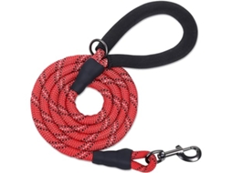 Trela para Cães, com Punho Acolchoado em Borracha, 150 Cm, Refletora, Treino e Passeios, Ergonômico, Uso Diário STELASPLEN
