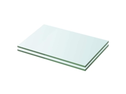 Vidaxl Prateleiras 2 Pcs 20x25 Cm Vidro Transparente