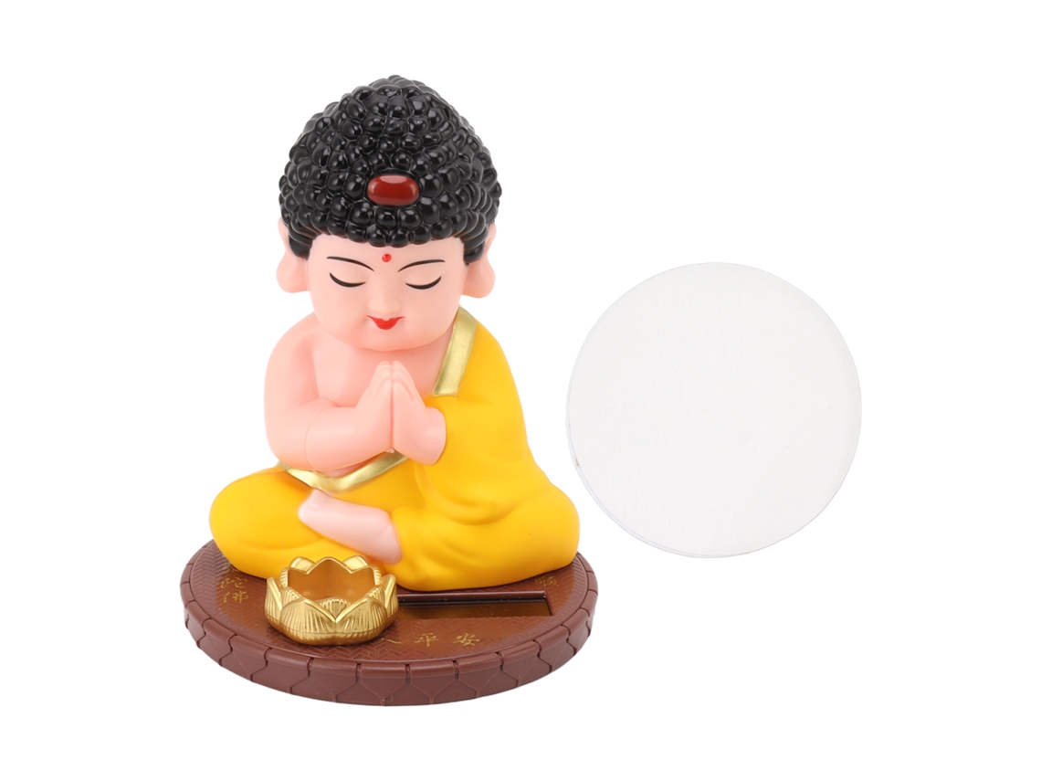 Estátua De Buda Auto Nod Com Painel Solar Para Decoração