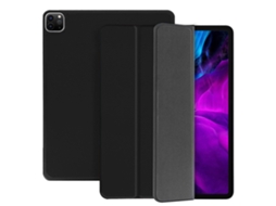 Capa Flip Tripla Com Suporte Para Apple Ipad Pro 12.9 2020, Proteção Fina Azul Escuro