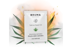 BRUMA Sativa Seed Oil Sliding Gel Aquecedor Sabor Cannabis 6 Ml