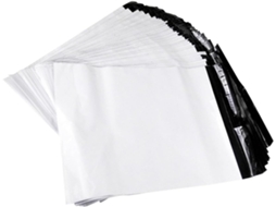 Lote com 100 envelopes autoadesivos para envio por transportadora, resistentes e impermeáveis.