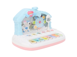 Mali brinquedo Piano Eletrônico Mini Infantil Educativo Simulação Instrumento Musical com Luzes e Som