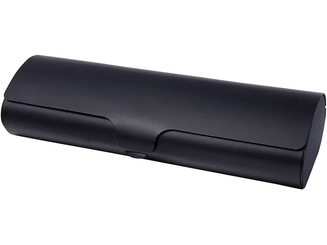 Estojo para Óculos de Grau em Alumínio Preto, Ultraleve e Resistente, de Miopia AQUAFORGE