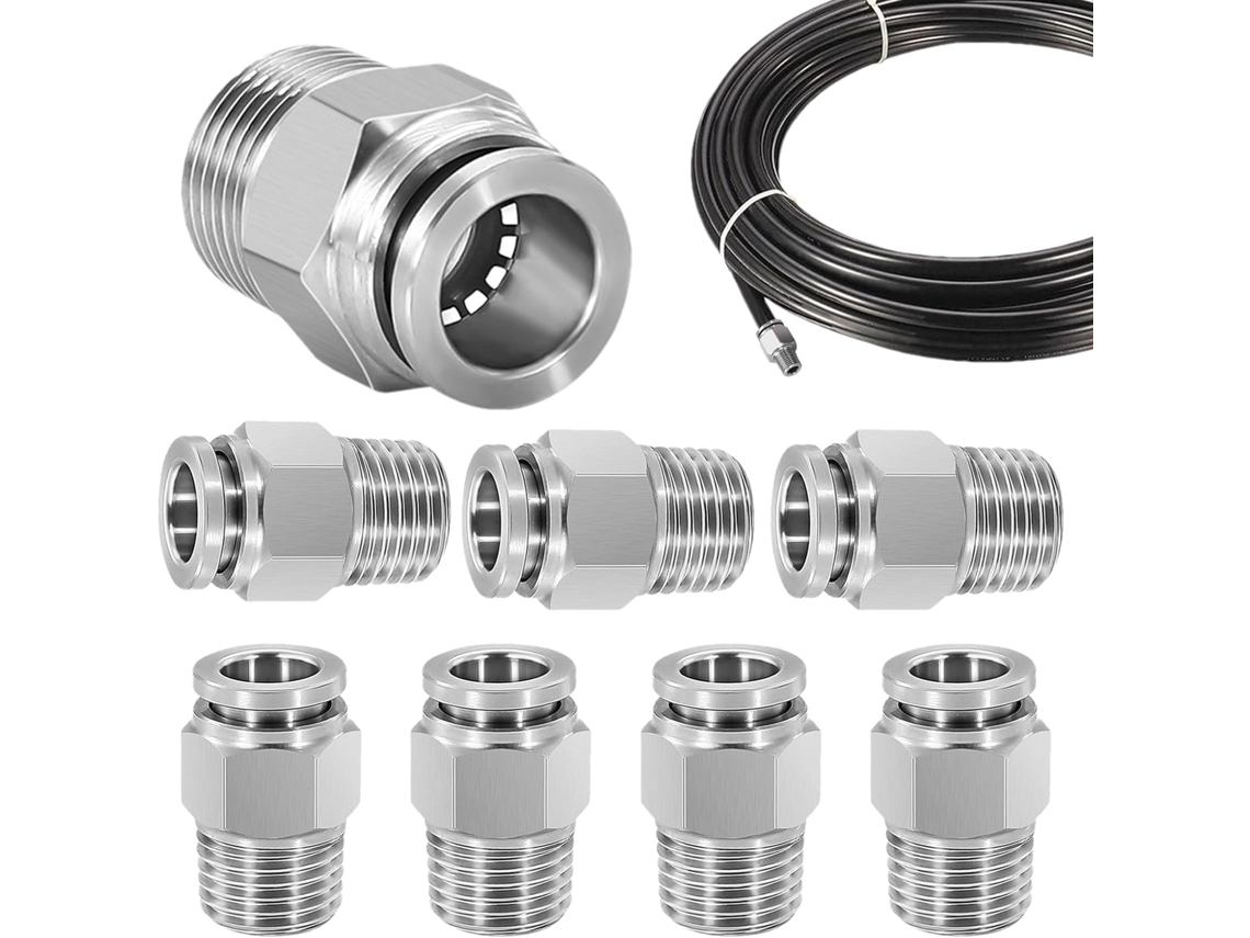 Conjunto de 8 Conexões para Mangueira de Ar CHABERLU