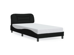 Bed Frame, Bed Frames Vidaxl Preto Tecido (100 X 200 Cm)