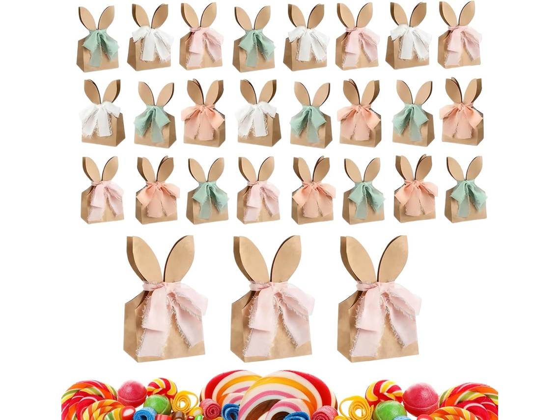 Sacolas De Presente Com Coelhinho Da Páscoa, Novas Sacolas De Presente Com Borboletas